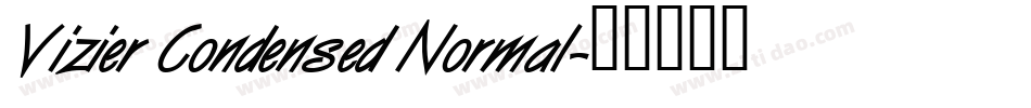 Vizier Condensed Normal字体转换
